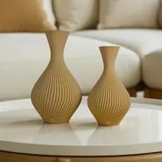 Vaso Decorativo Duna - Kit com 2 Vasos | Decoração Moderna Sala Quarto Aparador | TUCAN HOME