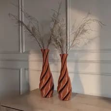 Vaso Decorativo Trevo - Kit com 2 Vasos | Decoração Moderna Sala Quarto Aparador | TUCAN HOME