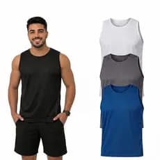 Kit 2 Regata masculina academia secagem rápida luta treino e corrida