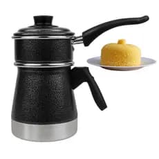 Cuscuzeiro Individual 2 em 1 Porção Única 1L | Panela de Alumínio Cuscuz a Vapor | Vira Leiteira e Caneco | Com 2 Tampas