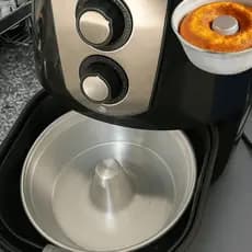 Assadeira Forma de Alumínio para Airfryer Panela Elétrica | Faça Bolos, Pudins, Tortas Suíça, Confeitaria | Resistente