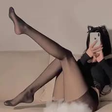 Meia Calça Fio 20 Clássica Europeu Não Desfia Meia-Calça Adulta Com Efeito Transparente