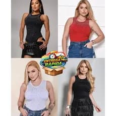 Body Brilho Gola redondo Bode Strass Moda Feminina Moda Festa Brilhos Pedraria,Bory Brilhante Bori rodeio,bore suplex