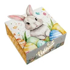 Embalagem p/4 Brigadeiro Pascoa Coelho - Pcte c/25 unid