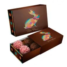Embalagem p/6 Brigadeiro Pascoa - Pcte c/25 unid