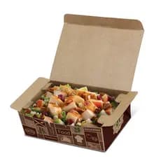 Embalagem Marmita Box Antivazamento Kraft 750ml - Pcte c/100 unid