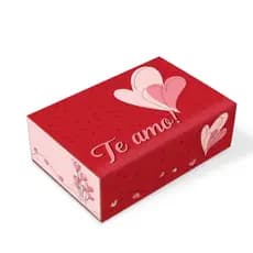 Embalagem p/6 Brigadeiros Love - Pcte c/25 unid