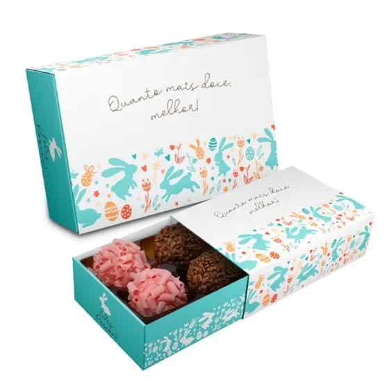 Embalagem p/6 Brigadeiro Pascoa - Pcte c/25 unid