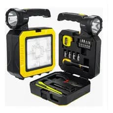 Lanterna Led Solar Led Caixa Ferramenta com Power Bank Integrado