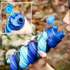 Novo copo de água de silicone grande capacidade e portátil