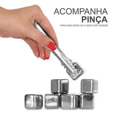 Cubos de gelo de aço inoxidável 4/8 cubo