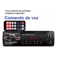 Rádio Automotivo MP3 com Bluetooth e Entrada USB - Perfeito para Carros