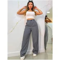 Calça Pantalona Alfaiataria Premium Wide Leg