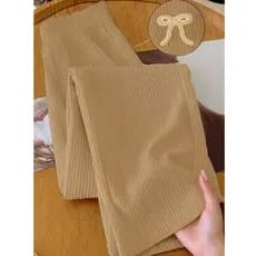 Calça Pantalona Feminina Tecido texturado Calça Feminino Cintura Alta Pantalona Elegante Inverno 2026