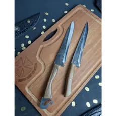Faca Artesanal Churrasco Campeira 9" Aço Carbono Forjado Gaúcha Rústica