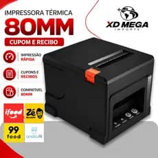 Impressora térmica 80mm para delivery Ticket nota fiscal NFC-e ou SAT