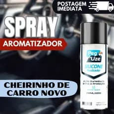 Cheirinho Carro Novo Spray Aromatizante Automotivo 250ml Peg&uze Silicone Finalizador Aroma Suave