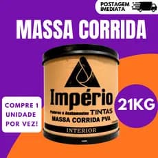 Massa corrida Imperio 21kg 1,4kg paredes internas e externas | Revestimento branco pronto para uso