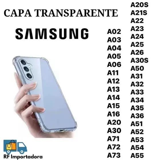 Capa Transparente TPU Anti Shock Para Samsung