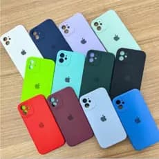 Capa Capinha Para IPhone12 12Pro 12ProMax Silicone Aveludada C/ Proteção na Câmera Fechada Case Quadrada