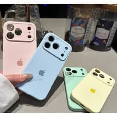 Capa Case IPhone 17/17A/17Pro/17 ProMax Câmera Fechada Capinha Aveludada