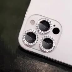 Kit Película Lente Câmera Brilho Diamante  iPhone XR/11/12/13/14/15/16/16pro/16plus/16 Promax Luxo e Beleza