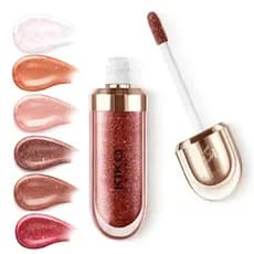NOVO Gold Reflections 3D Hidra Lips Gloss Kiko Milano Ouro Rosa Yis
