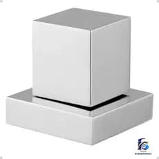 Acabamento Quadrado Cromado Luxo em Metal Para Registro De Chuveiro Padrão Deca
