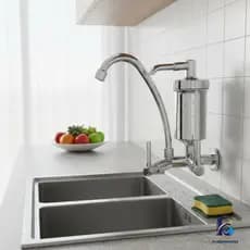 TORNEIRA COM FILTRO COZINHA PAREDE GOURMET 1/4 DE VOLTA CROMADA