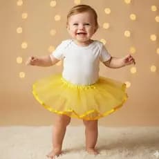 Saia Tule Tutu Bebe Mesversario 0 A 18 Meses Festa Carnaval