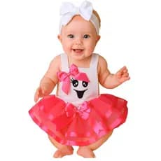 Kit Banho de Sol Ajustável Roupa de Bebê Fantasia Fantasma Halloween