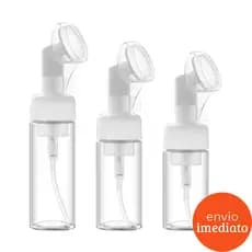 Frasco Pump Limpeza 100/120/150ml Espumador Com Escova De Silicone Para Limpeza Facial Skin Care