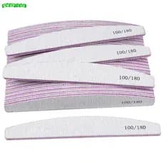 Lixas de Unha Bumerangue Lavável 100/180 Boomerang Banana Alongamento Gel Fibra