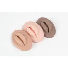 Prótese Boca Lábios Sintética Realista Silicone Maleável Para Treino Micropigmentação Labial Maquiagem Profissional