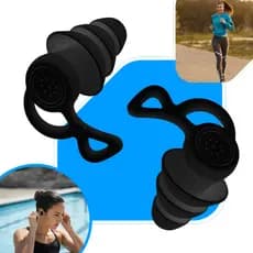 Tampão Ouvido Par 3 Camadas Antiruído Plug Dormir Natação Estudos Trabalho Protetor Auricular