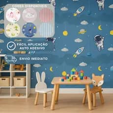 Papel De Parede Infantil Autoadesivo Durável E Prático Para Várias Superfícies 5m 10m 15m 20m