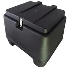 Bau Bauleto Caixa Moto 80 Litros Preto Universal Protork Delivery Entrega Motoboy Bauleto
