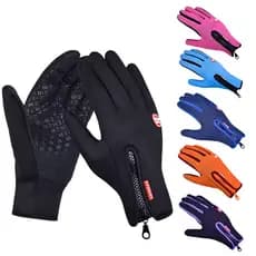 Luva Térmica Impermeável Unissex para Moto e Bike com Touch Screen Antiderrapante