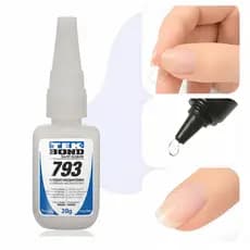 Cola 20g Para Unha Postiça Acrigel Tips Gel Secagem Rápida Extra Forte Profissional