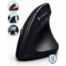 Mouse Vertical Ergonômico Sem Fio Bluetooth Usb 2.4g 1600 Dpi Rgb Recarregáve Silencioso