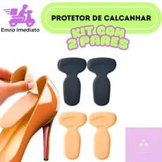 Kit 2 Pares Protetor De Calcanhar Calos E Ajuste Sapatos Social