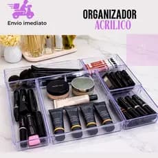 Kit Organizadores  Peças em Acrílico Para Gavetas Armários Geladeiras Organizador Multiuso