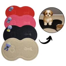 Tapete Antiderrapante Impermeável Para Comedouro/Bebedouro Pet Menos Sujeira