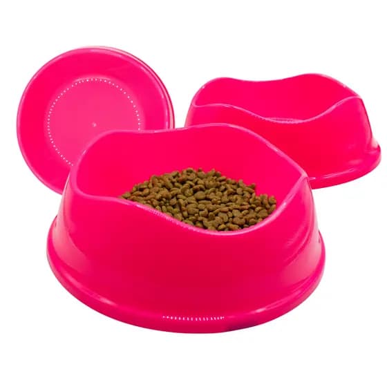 Comedouro Pet Bowl 1000 mL Polipropileno Antiderrapante Cores Exclusivas