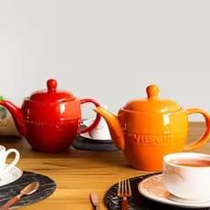 Bule de Cerâmica 500ml Le Chef Hauskraft Chá Café Design Vintage Resistente