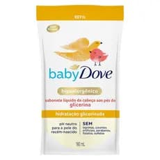 Sabonete Dove Baby Liquido 180ml Hidratação Glicerinada Refil