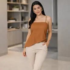 Blusa Regata Feminina Assimétrica Alcinha Leve Dia a Dia Não Amassa DUNA PREMIUM