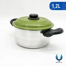 Caçarola de Alumínio Nº 18 com Alça–1,2 Litros com Tampa Colorida|Linha Colored Lid|Indústrias Fênix