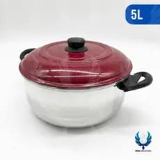 Caçarola de Alumínio Nº 24 – 5,0 Litros com Tampa Colorida | Linha Colored Lid c/ Alça | Indústrias Fênix
