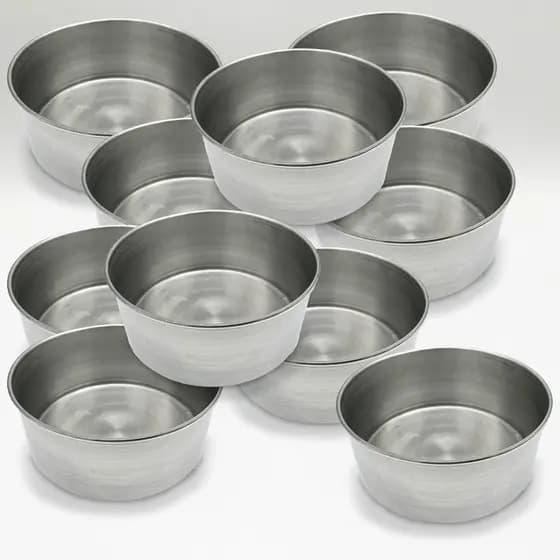 Kit 10 Formas de Bolo / Torteira Alta de Alumínio Nº 20 – 20 cm | Linha Polida | Indústrias Fênix